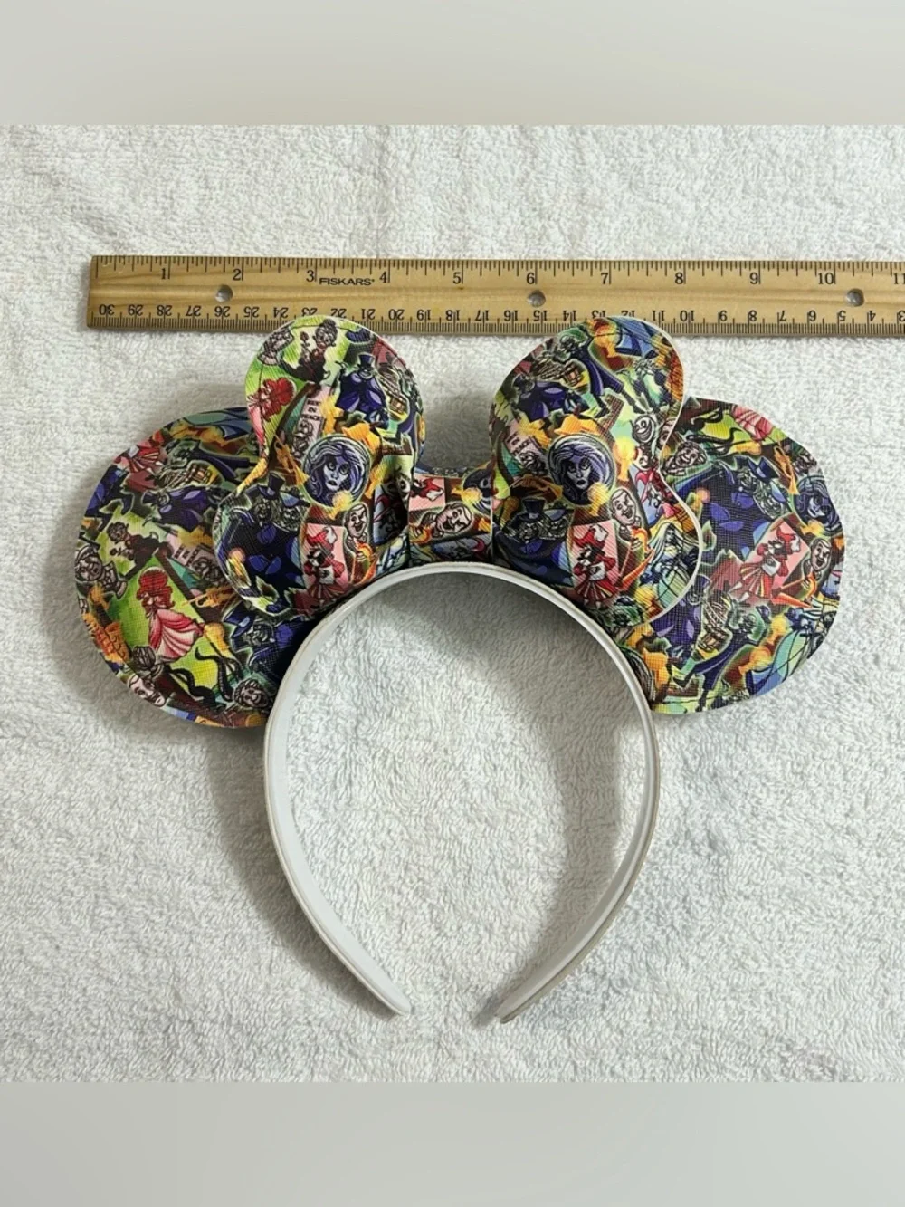 Disney Inspired Haunted Mansion & Villains Puffed Minnie Mouse Ears Headband